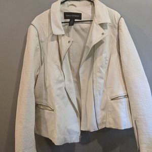Ashley Stewart white jacket